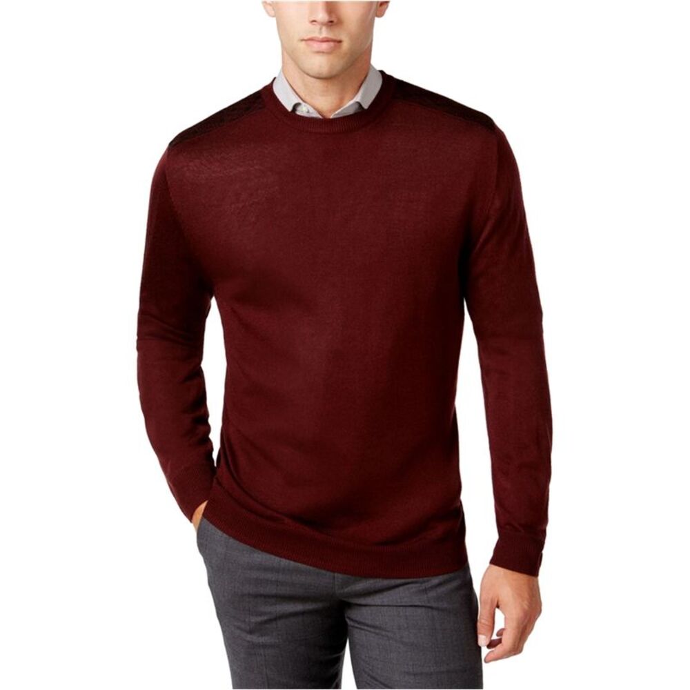 Ryan Seacrest Mens Contrast-Shoulder Pullover Sweater, NWT